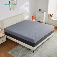 Colchón de Látex con Parte Delantera Suave y Parte Trasera Firme, 200x200, Colchón de Espuma Viscoelástica con Resortes Ensacados para Hospital, Hotel, Bambú