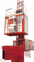 Ascenseur de chantier série SC200/200 SC150/150 fabriqué en Chine avec cabine simple ou double et monte-charge pour matériaux