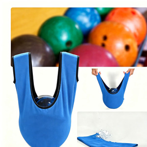 Sacchetto per la pulizia delle palle da bowling in microfibra personalizzabile <span class=keywords><strong>con</strong></span> logo, lavabile e resistente, in tessuto microfibra See-Saw - Product Image 4