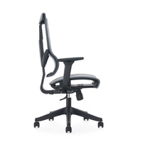 Chaise de bureau ergonomique de direction avec accoudoirs 3D et dossier entièrement en mesh, conforme à la norme BIFMA