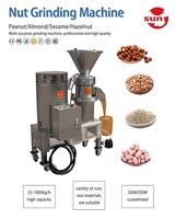 Machine à tahini automatique en acier inoxydable à longue durée de vie, moteur et pompe, petit broyeur de beurre de sésame, de cacahuètes, de pâte d'amandes, de noix de cajou, 20 kg/h