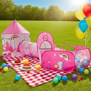 Nuevo Juego <span class=keywords><strong>de</strong></span> Tres Piezas <span class=keywords><strong>de</strong></span> Unicornio Rosa con Arcoíris, Castillo <span class=keywords><strong>de</strong></span> Cuento <span class=keywords><strong>de</strong></span> <span class=keywords><strong>Hadas</strong></span>, Casa <span class=keywords><strong>de</strong></span> Juegos, Túnel <span class=keywords><strong>de</strong></span> Arrastre y Piscina <span class=keywords><strong>de</strong></span> Pelotas para Niños Pequeños - Product Image 3