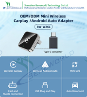 Adaptateur sans fil 2-en-1 CarPlay et Android Auto OEM/ODM d'usine, boîtier métallique, convertit le filaire en sans fil, clé USB Plug and Play