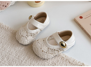 <span class=keywords><strong>Sandalias</strong></span> de Princesa Unisex de Moda Verano 2026, Parte Superior de Cuero Artificial, Cierre de Velcro, Punta Redonda Suave, Estilo Pantuflas - Product Image 6
