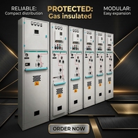 Unité de distribution compacte annulaire 24 kV 2 voies 630 A 20 kA IP67 IEC 62271-200 isolée au gaz
