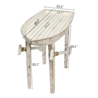 Table basse de salon de Style marin rustique, Table pliante, livraison rapide, Table d'appoint de bateau en bois massif, Offre Spéciale