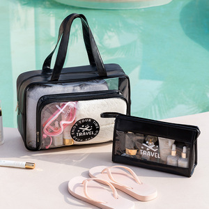 Vendita calda trasparente PVC da donna trucco cosmetico da donna borsa da viaggio - Product Image 3