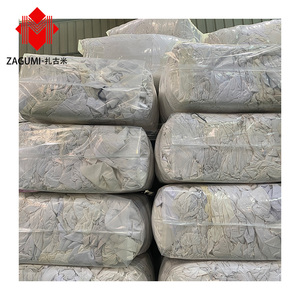 Wholesale <strong>White</strong> <strong>Used</strong> Hotel Textile Waste Bales Bed Sheet Cutting Clips Cotton Wiping Rags - Product Image 1