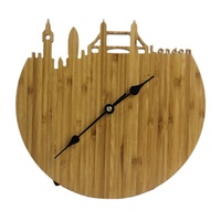 Jam Dinding Bambu Alami Jam Dinding Kayu Desain Disesuaikan