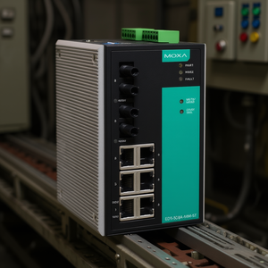 Moxa EDS-508A-MM-ST สวิตช์อีเธอร์เน็ตแบบติดตั้งบนราง DIN สำหรับอุตสาหกรรม 8 พอร์ต รองรับการจัดการระดับองค์กร แรงดันไฟฟ้า 24V - Product Image 3