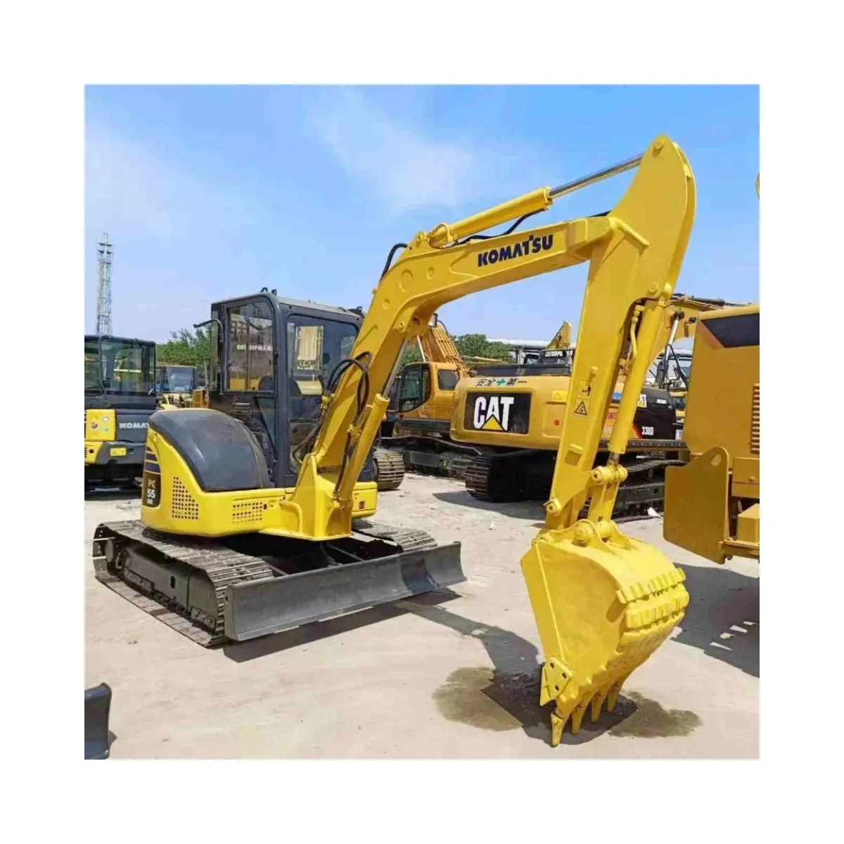 Excavadora usada Komatsu pc55 precio mini Japón hizo 5ton 6ton pc55mr venta de excavadoras usadas en China