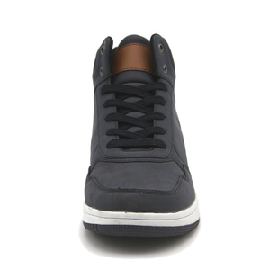 2024 Nouveau style Chaussures de sport plates Baskets hautes en cuir pour hommes - Product Image 3