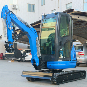Mini-excavatrice de 2000 kg avec rotation inclinable à 360°. Mini-excavatrice sur chenilles rotative sans queue de 2 tonnes, idéale pour les jardins. - Product Image 3