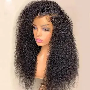 Glueless Full Hd Lace Wigs For Black Women Kinky Curly Lace Front Wigs Raw Brazilian Human Hair Hd Lace Frontal Wigs Human Hair