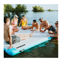 Tapis d'eau gonflable flottant pour bateau, petit, île, couleur personnalisée, dock d'air à vendre, livraison gratuite