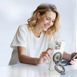 Anillo de Soporte Magnético Plegable de Aleación de Alta Calidad 360° con Doble Cabezal y Agarre para Teléfono - Product Image 5