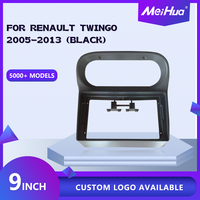 Meihua Cadre de Façade Autoradio Android 9 Pouces avec Logo Personnalisé, Accessoire Intérieur Facile d'Accès pour RENAULT TWINGO 2005-2013