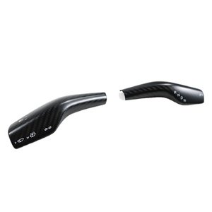 Couvercle de tiges de changement de vitesse en carbone mat, 2 pièces en carbone sec pour Tesla Model 3 et Y - Product Image 1