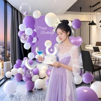 Décorations murales pour fête d'anniversaire : Ensemble de ballons pour une ambiance sophistiquée et festive