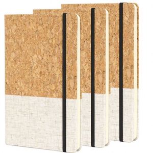 Cuadernos Minimalistas 2025 con Cubierta de Corcho y Lino Fusionados, Diseñados para Notas Diarias y Recordatorios Rápidos - Product Image 6