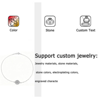 Bracelets à maillons en argent 925 plaqué platine à la mode avec pierres de zircon brillantes pour femmes - Cadeau pour occasions spéciales, fêtes, mariages