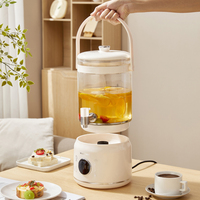 Bouilloire Électrique en Verre 3L à Écran Tactile, Infuseur Amovible pour Thé Fleuri, Théière Multifonctionnelle Santé - Grande Vente
