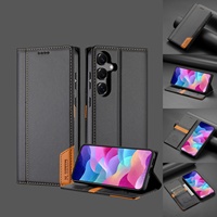 Étui portefeuille en cuir N.BEKUS avec blocage RFID pour Samsung A57 A37 A36 A56 A26 A17 A18 A25 A06 A07, avec support et fentes pour cartes