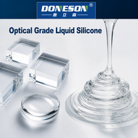 Caoutchouc de silicone liquide optique à polymérisation par addition en deux parties, haute transparence, pour lentilles optiques secondaires, tubes guides de lumière et moulage