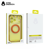 Étui de téléphone portable ATB Luxury pour iPhone 18, support magnétique rotatif à 360°, anti-traces de doigts, charge sans fil, TPU+PC, étanche