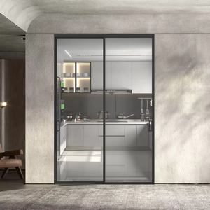 Portes coulissantes en aluminium au design minimaliste avec double vitrage, 2/3/4 panneaux, pour chambre à coucher, salon, usage intérieur - Product Image 6