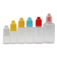 Bouteille en plastique PET de 10 ml et 15 ml avec bouchon à vis sécurité enfant et impression sérigraphique