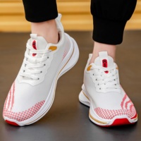 Chaussures de course montantes pour hommes, respirantes et légères, de haute qualité, avec amorti en maille, de marque originale, pour le sport et le quotidien