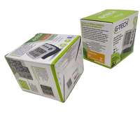 Boîte en carton ondulé imprimée, boîte pliante personnalisée avec revêtement UV et gaufrage pour l'emballage d'électronique grand public
