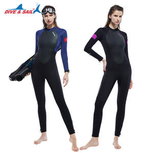 गोता और पाल 5 मिमी नियोप्रोन एक टुकड़ा गर्म स्कूबा डाइविंग गीले सूट महिला पुरुषों 5/4 मर्सेराइज्ड मखमली के साथ पूर्ण आर्टसूट - Product Image 3