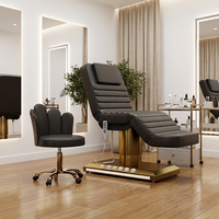 Table de soin électrique réglable contemporaine pour salon de beauté, spa, clinique, traitement facial, massage et extensions de cils