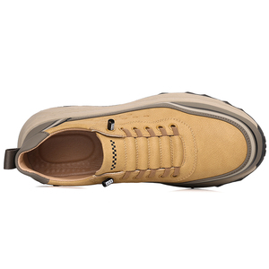 Zapatillas Deportivas Retro de Plataforma de Cuero para Hombre - Zapatos Casuales para Caminar con Suela Gruesa Antideslizante - Product Image 5
