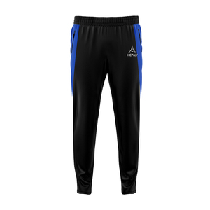 Ensemble de sport pour hommes bleu noir élégant, col rond, fermeture éclair, design personnalisé, survêtement d'entraînement d'équipe, taille élastique, tenue décontractée, imprimé - Product Image 5