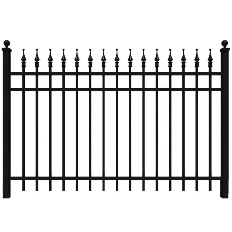 Cheap Metal Garden Horizontal Aluminium Profile Fencing Picket Security Black Louver Privacy Aluminum Fence Panels for Balcony