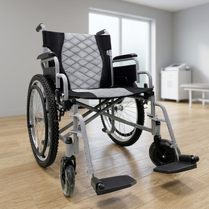 Largeur de siège 56 cm. Fauteuil roulant manuel pliable léger de haute qualité pour personnes obèses. Prix de gros. Fabricant de fauteuils roulants. - Product Image 1