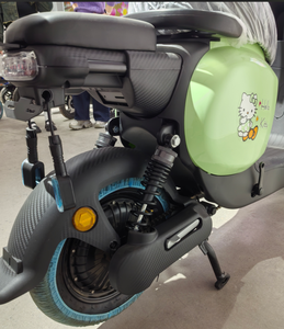 Kaiku Elektro-Faltrad 48V 500W Bürstenloser Hinterradnabenmotor 14-Zoll-Stahlrahmen 60km+ Reichweite <span class=keywords><strong>3</strong></span> Gänge 20AH Blei-Säure-Akku Stoßdämpfer - Product Image 5