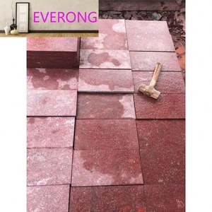 Rockface Rosso <span class=keywords><strong>Porfido</strong></span> rojo granito Natural Split adoquín pavimentación <span class=keywords><strong>piedra</strong></span> seta pared para pavimentadora Exterior Patio entrada - Product Image 3