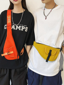 Crossbody <strong>Bag</strong> Flip Cover Multi-functional Chest Sports Waist <strong>Bag</strong> Women's Personalized Solid Color Single-shoulder <strong>Bag</strong> - Product Image 3