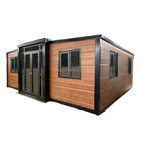Maison préfabriquée mobile pliable de luxe TS de 40 pieds ou 20 pieds, villa à toit plat de 2 à 4 chambres pour usage résidentiel, vente directe