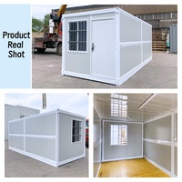 Villa de luxe modulaire préfabriquée chinoise, portable et détachable, en panneaux sandwich, conteneur de bureau pliable, étanche