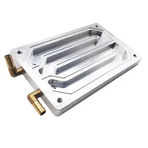 CNC Machining aluminum stainless steel parts radiator cooling plate Die casting FSW heat sinks for e-mobility