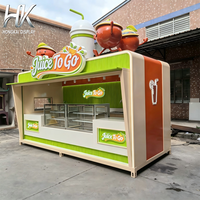 Op maat gemaakt ontwerp moderne milieuvriendelijke duurzame sapkraam buiten drankjes premium fruitsapbar winkel display