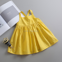 Robe à bretelles en coton pour bébé, mignonne, décontractée, d'été, pour petites filles, vêtements pour nourrissons et enfants