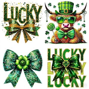 Vente flash : Autocollants thermocollants lavables en plastisol, motif Happy Go Lucky, pour t-shirt, pour la Saint-<span class=keywords><strong>Patrick</strong></span> - Product Image 4