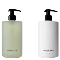 Bouteilles de shampoing, lotion et gel douche en plastique souple HDPE, écologiques, PCR, 100 ml, 250 ml, 300 ml, 10 oz, 500 ml, avec bouchon à disque