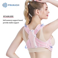 Correcteur de posture compact et fin pour hommes et femmes, soutien dorsal supérieur, ceinture de correction de posture pour soulager les douleurs dorsales
